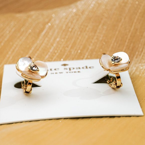Kate Spade Disco Pansy Leverback Earrings - Picture 4 of 5